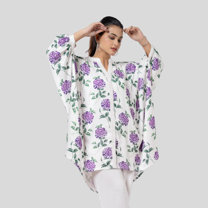 Printed AOP Kaftan Lilac