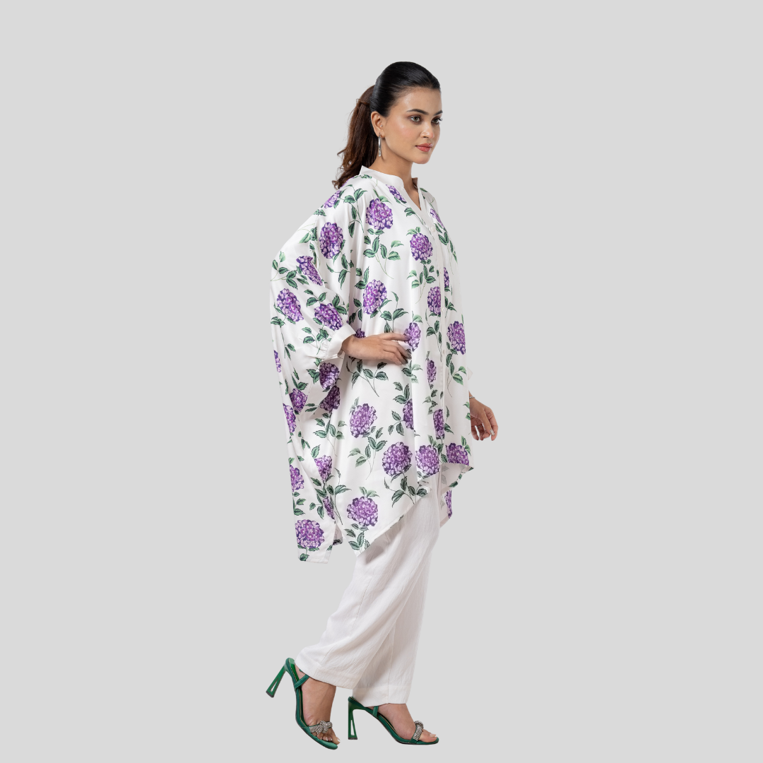 Printed AOP Kaftan Lilac
