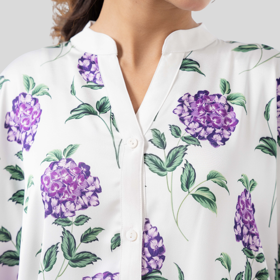 Printed AOP Kaftan Lilac
