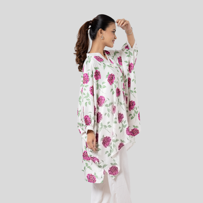 Printed AOP Kaftan Pink