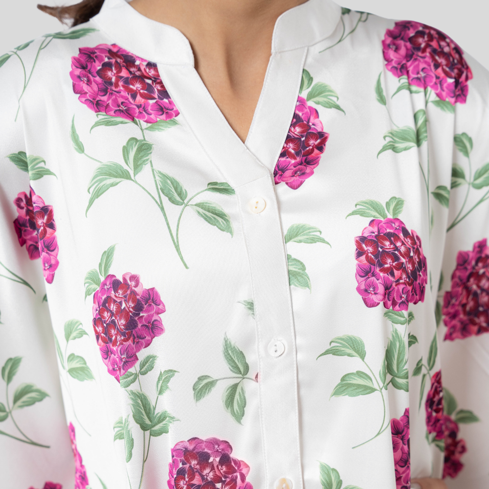 Printed AOP Kaftan Pink