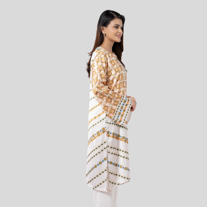 Printed Kurti Mustard