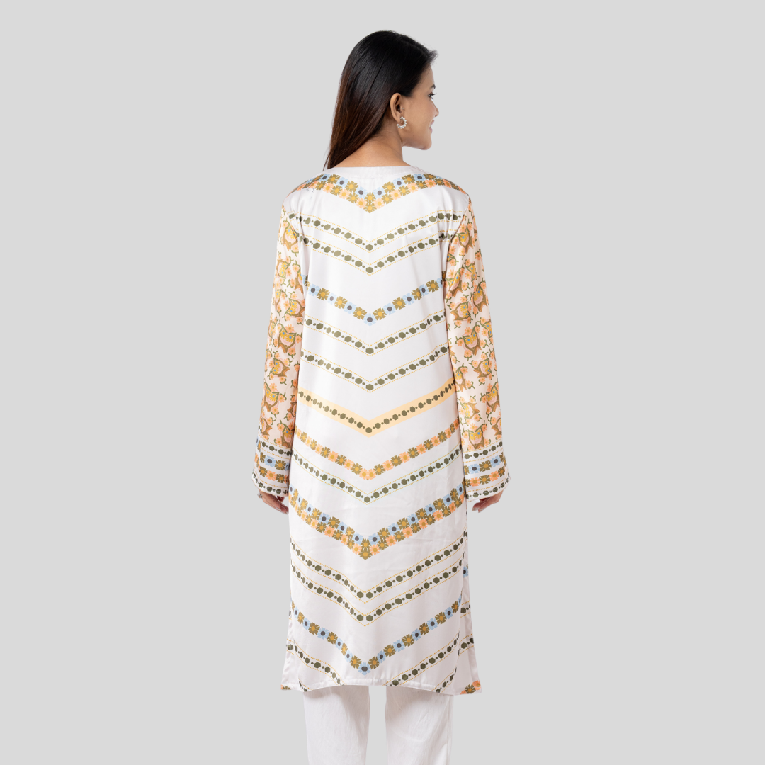 Printed Kurti Mustard