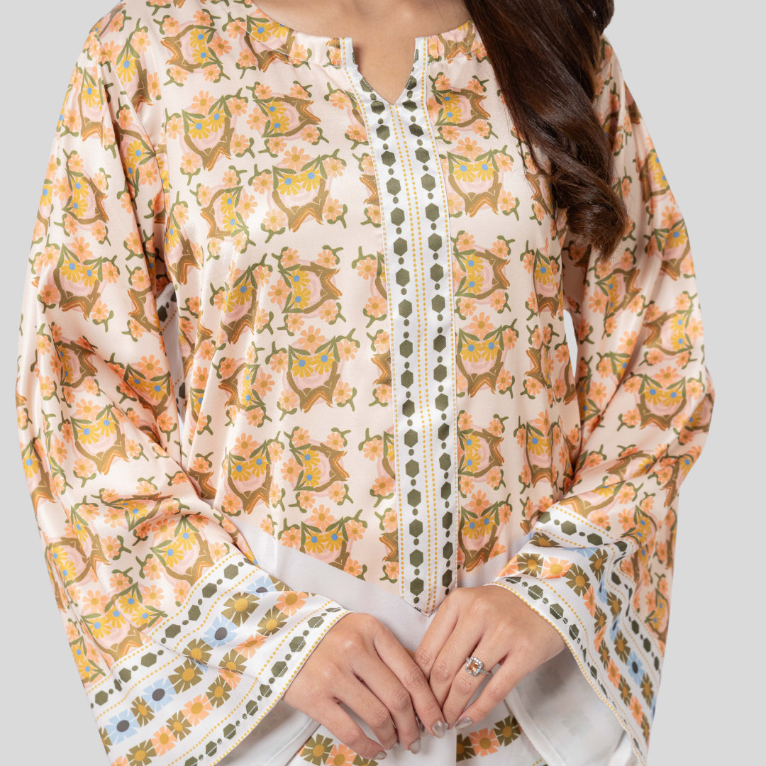 Printed Kurti Mustard