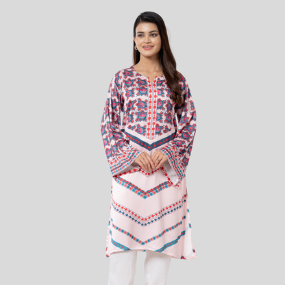Printed Kurti Pink