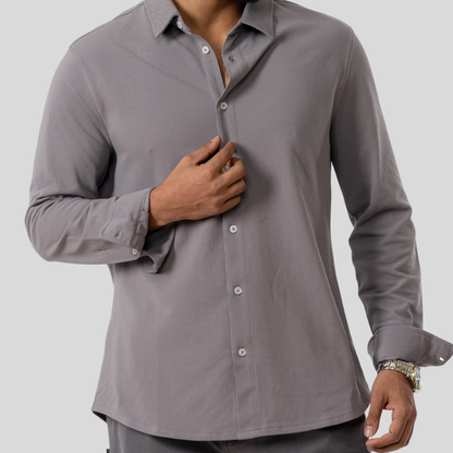 Men's Knit Shirt Grey
