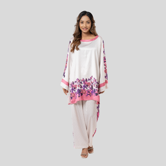 Sub Printed Co-Ord Peach