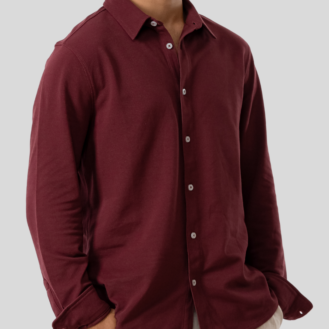 Men's Knit Shirt Tawny Port