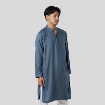 Tencel EMB Panjabi Slate