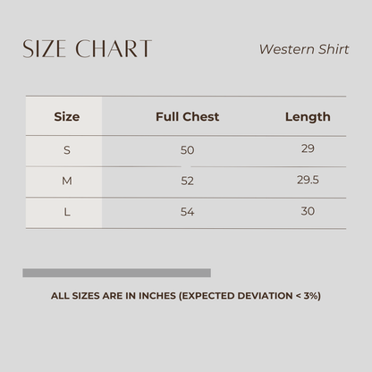 Western Shirt White & Green