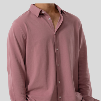 Men's Knit Shirt Wistful Mauve