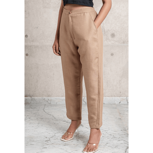 Women's Cigarette Pant (Beige)