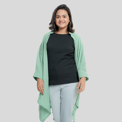 Women's Crepe Kaftan (Green)