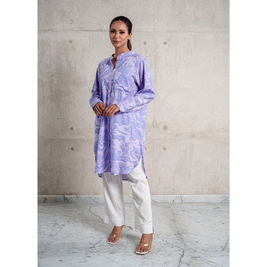 Women's Long Shirt (AOP L-6)