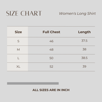Women's Long Shirt White & Yellow