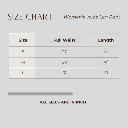 Women's Wide Leg Pant Dark Maroon
