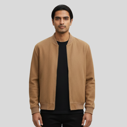 Men's Bomber Jacket D. Beige