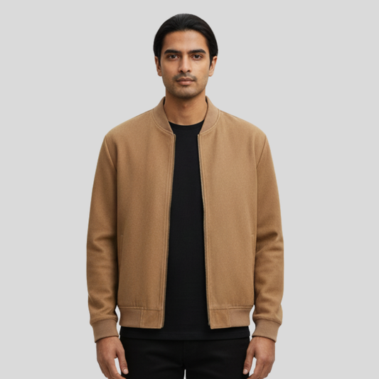 Men's Bomber Jacket D. Beige