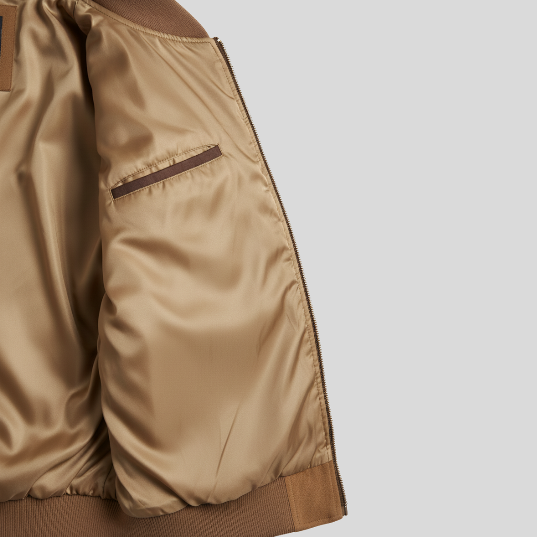 Men's Bomber Jacket D. Beige