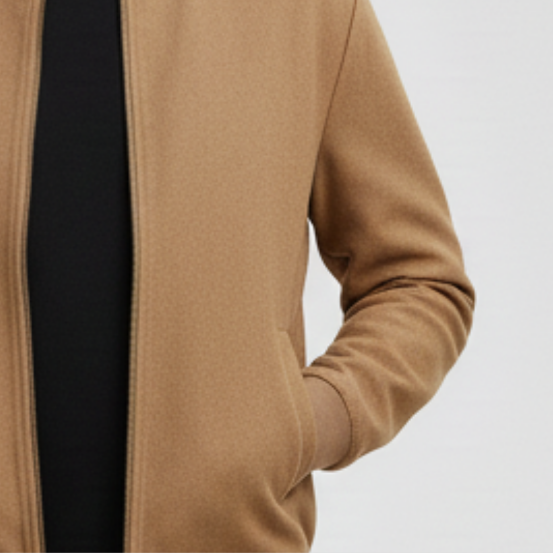 Men's Bomber Jacket D. Beige