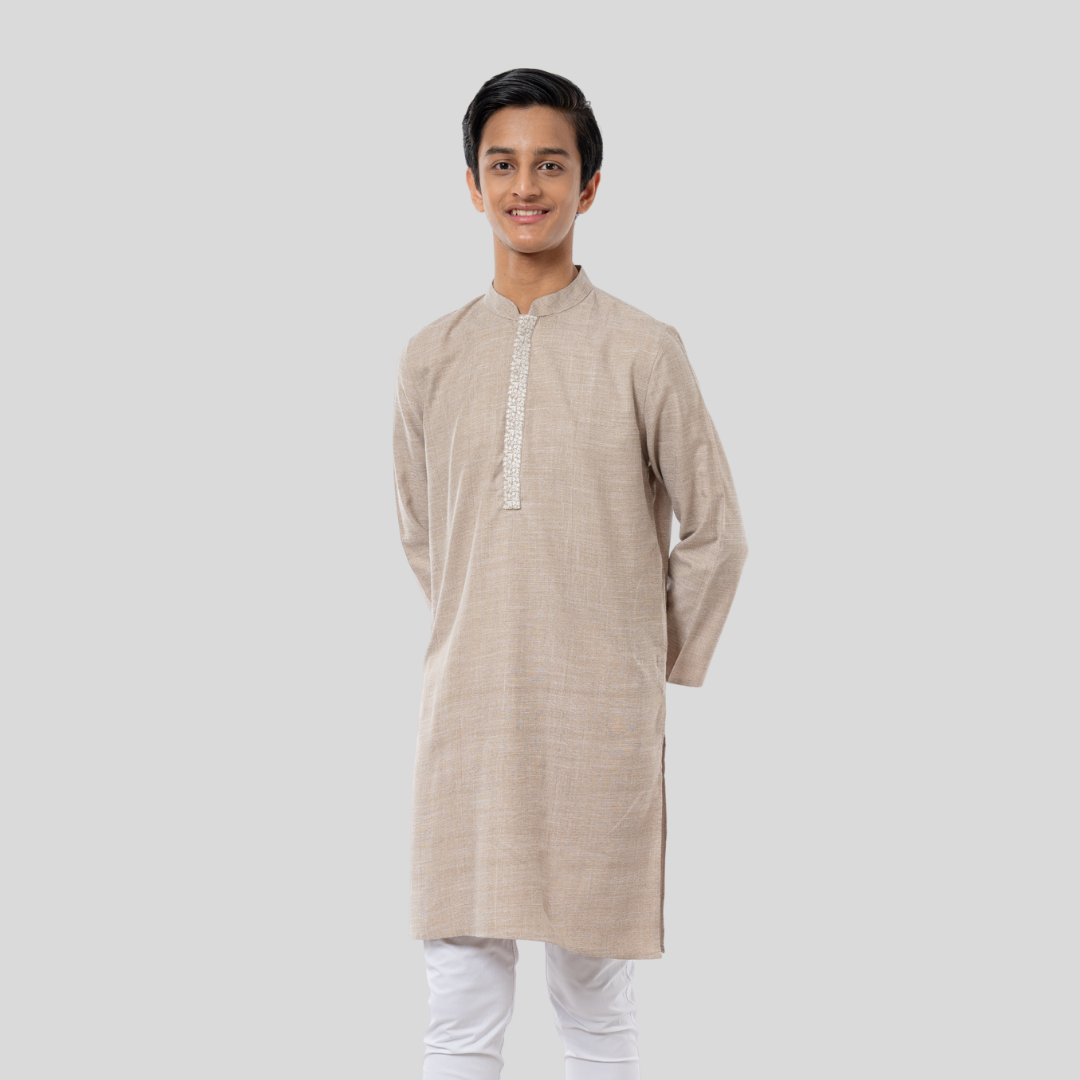 Boy's EMB Remi Panjabi Dark Beige