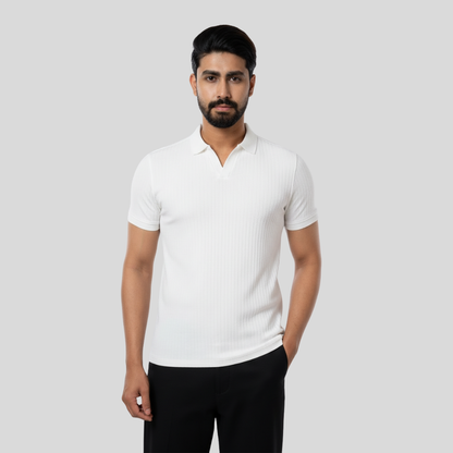 Premium VYN Polo Bright White