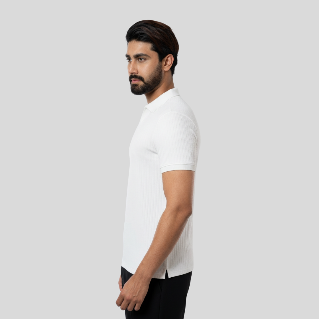 Premium VYN Polo Bright White