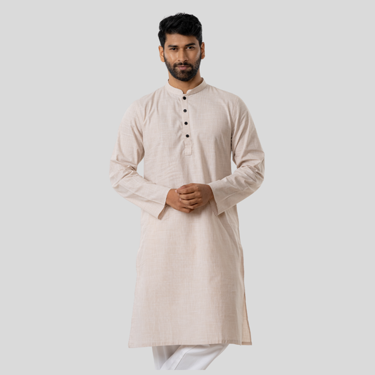 Men's Remi Cotton Panjabi (Beige)