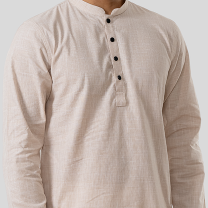 Men's Remi Cotton Panjabi (Beige)
