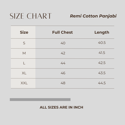 Men's Remi Cotton Panjabi (Beige)