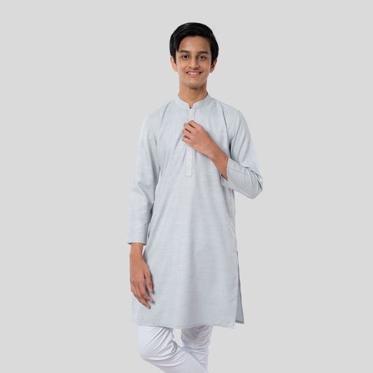 Boy's EMB Remi  Panjabi Sky