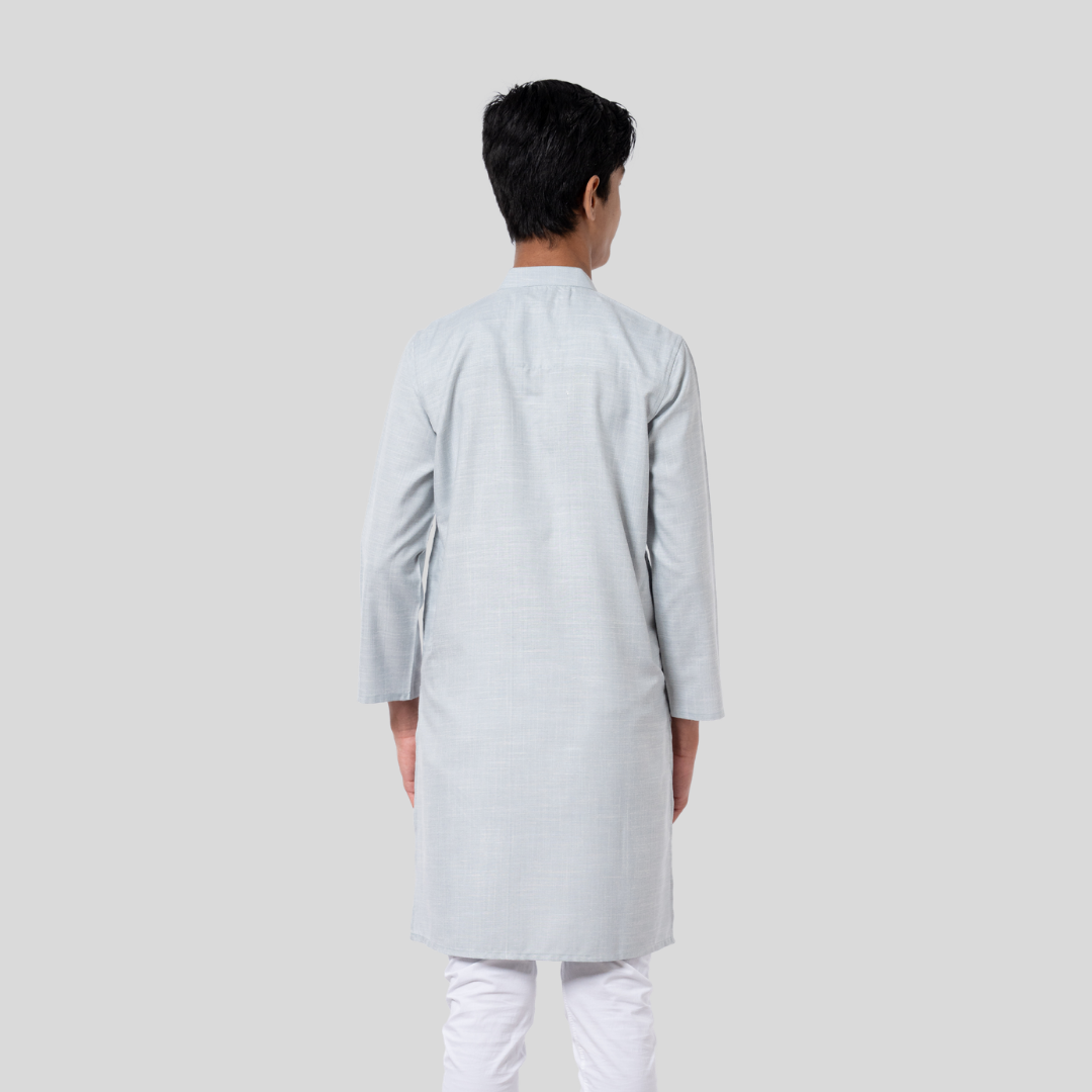 Boy's EMB Remi  Panjabi Sky