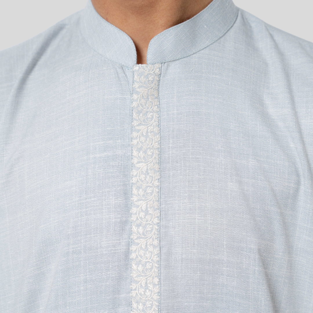 Boy's EMB Remi  Panjabi Sky