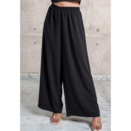 Women's Wide Leg Pant (Black)